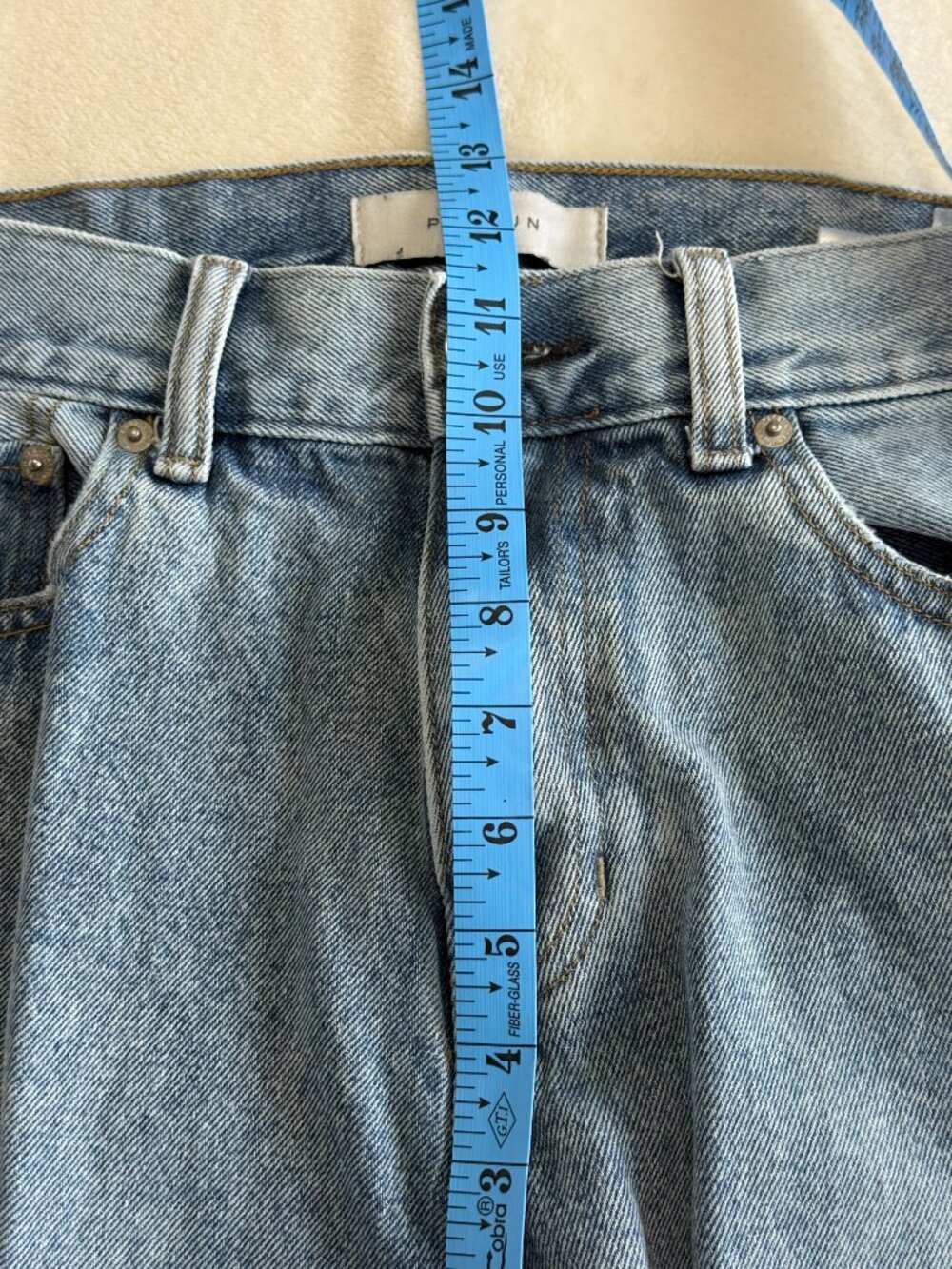 PacSun Blake Extreme Baggy Jeans 29x30 Light Wash Raw Hem Wide Leg - Picture 14 of 16